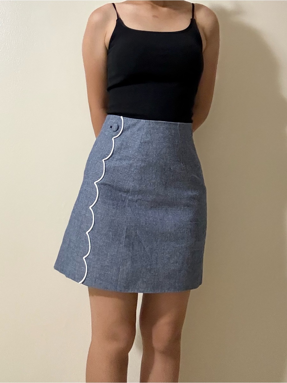 J. Crew Blue Mini Skirt